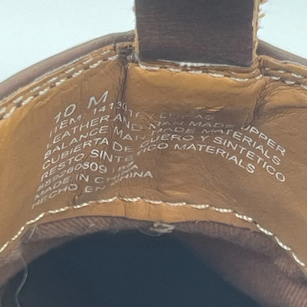 IZOD Lucas Pull-On Chelsea Boots Men's Size 10M Brown Memory Foam Chukka Comfort